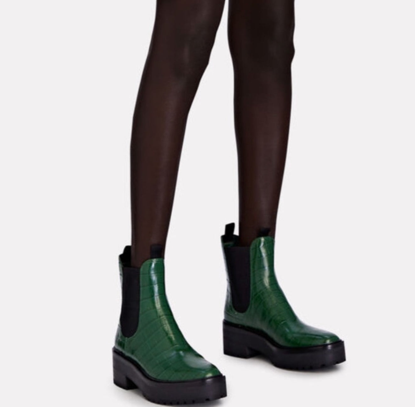 Loeffler Randall Reggie Chelsea Boot - Bottle Green