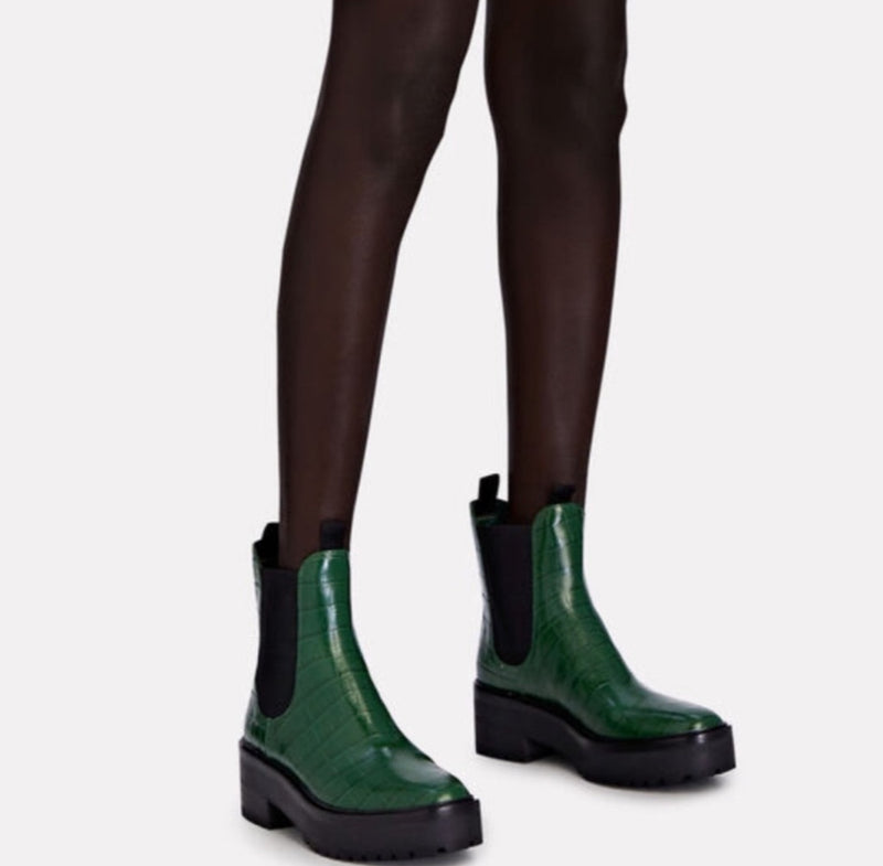 Loeffler Randall Reggie Chelsea Boot - Bottle Green