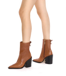 Larroude James Boot - Mocca Leather