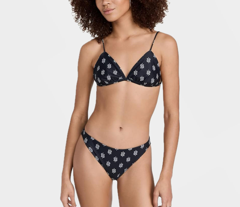 Xirena Cora Bikini Top - Black Drops
