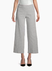 Avenue Montaigne Alex Seersucker Wide-Leg Pants