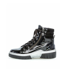 Gabor 93761-97 High Top Sneaker - Black Patent