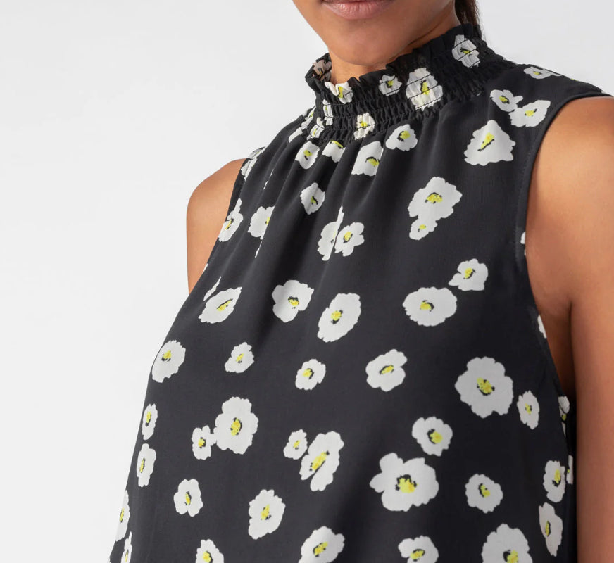 Sanctuary Smocked Neck Popover - Flower Illusion