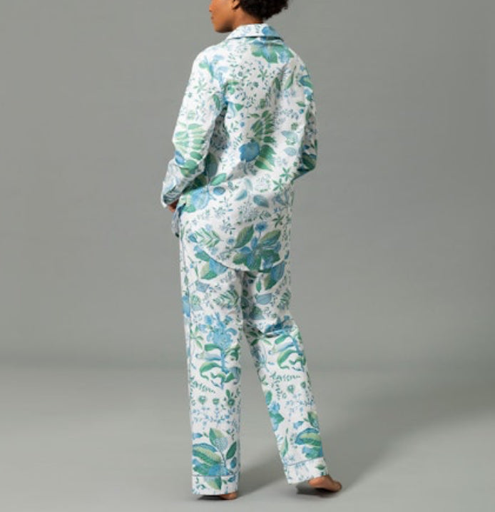 Matouk Luca Pajama Set - Pomegranate Sea