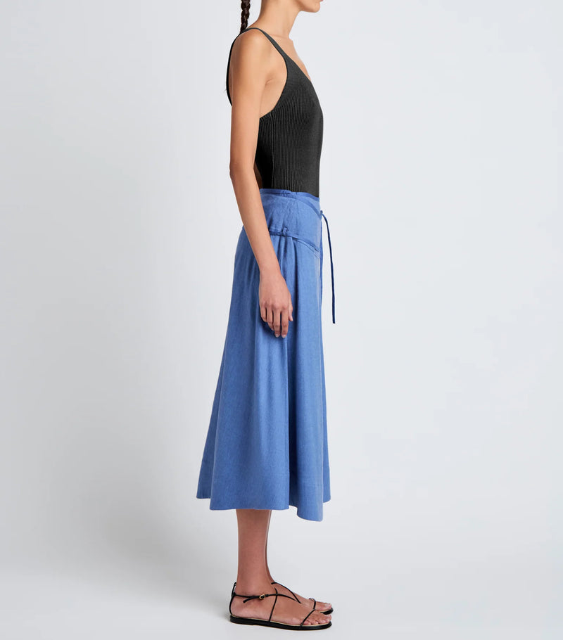 Proenza Schouler White Label Jovie Wrap Skirt - Denim