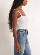 Z Supply Cambria Gauze Top - White