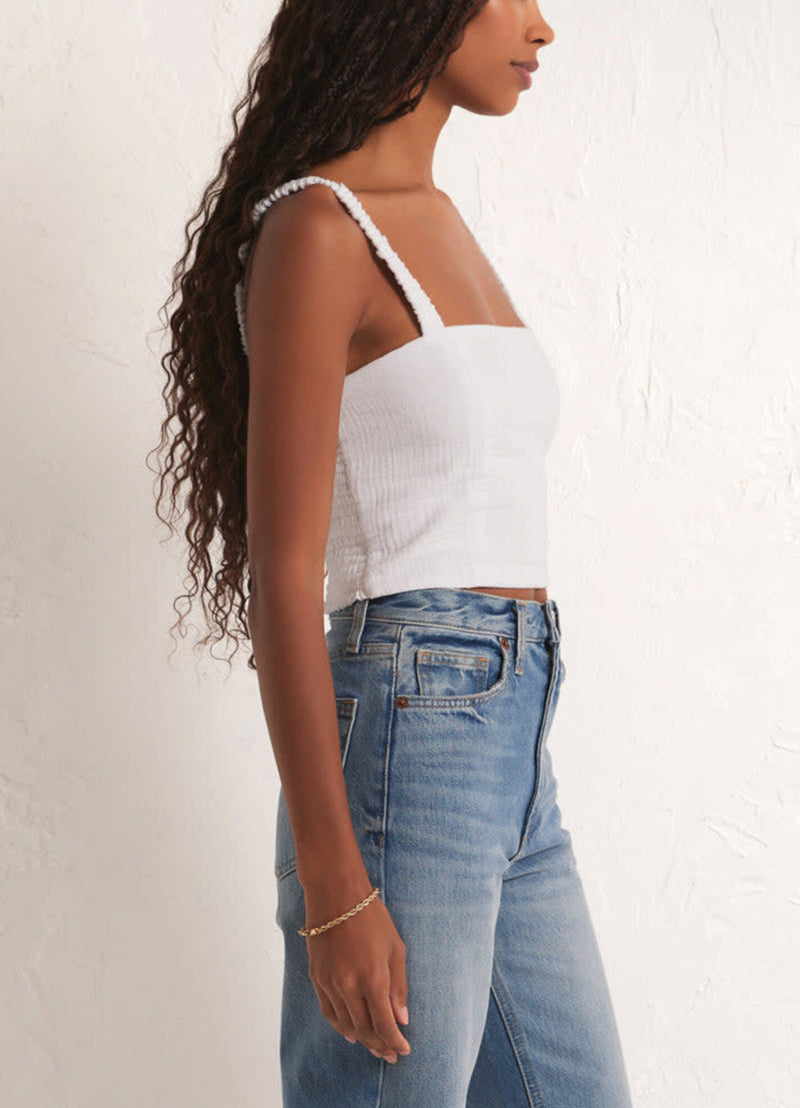 Z Supply Cambria Gauze Top - White