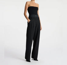 A.L.C Brady Satin Contrast Pant - Black