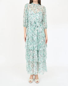 Christy Lynn Sara Dress- Teal Vintage Floral