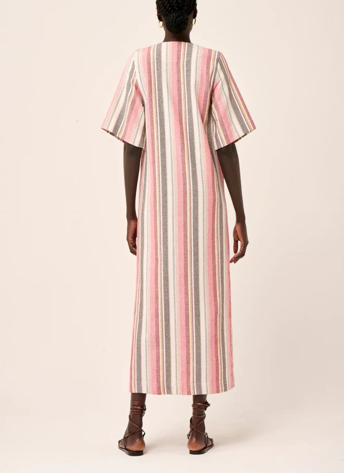 Le Stripe Beachcomber Stripe Long Kaftan