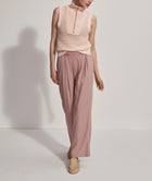 Varley Bains Half-Zip Tank - Silver Peony