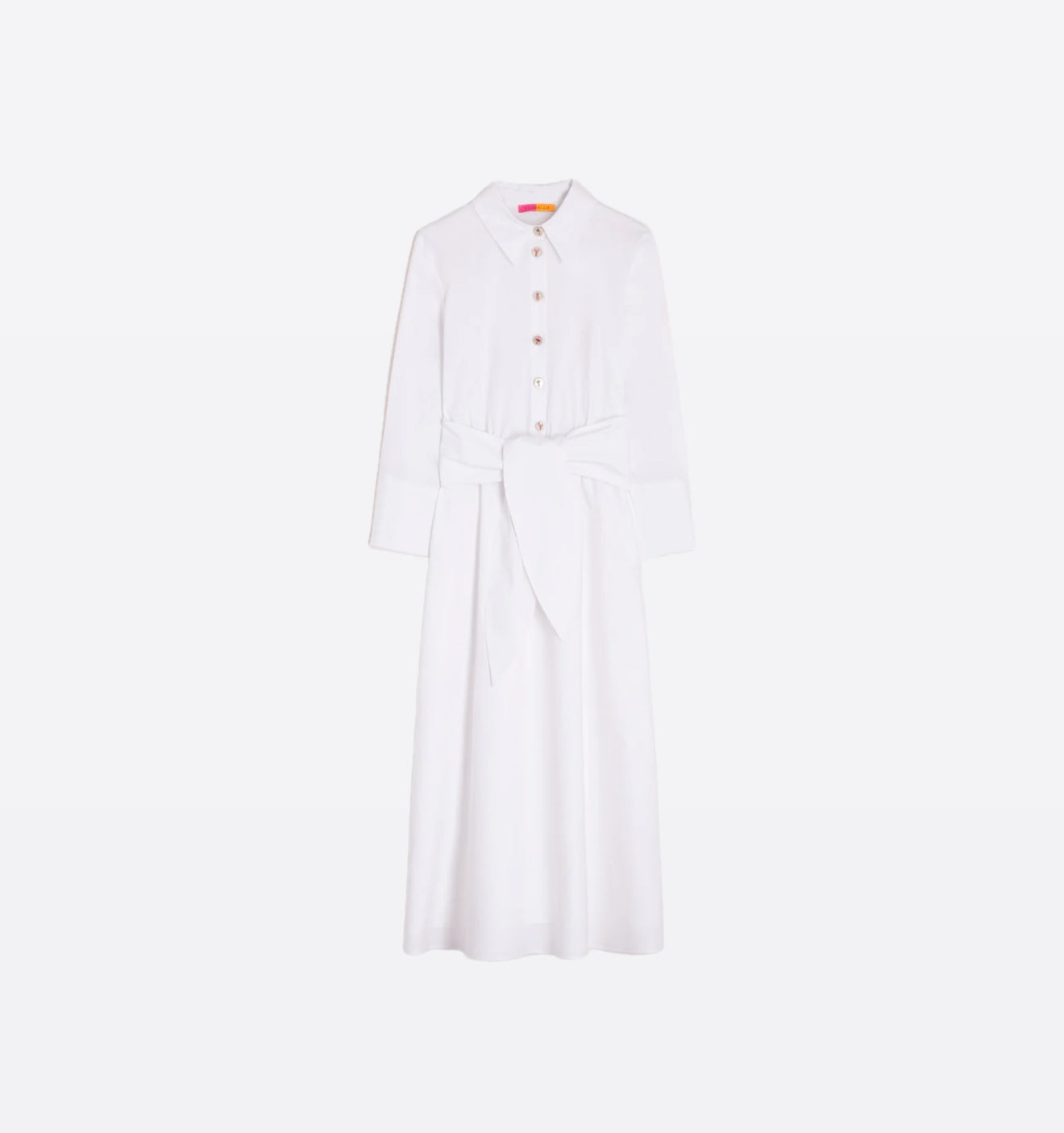 Vilagallo Camisero Lazo Dress - White