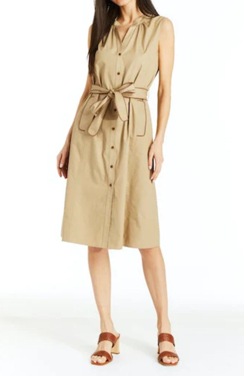 DREW Madison Midi Dress - Khaki