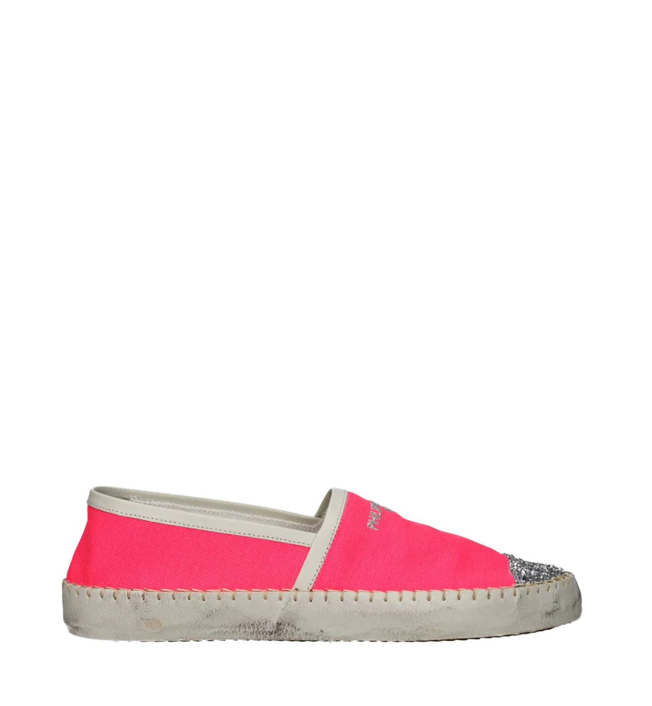 Philippe Model Marseille Glitter-Toecap Espadrilles - Pink