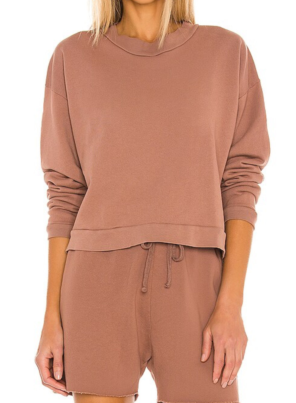 LNA Cropped Sweatshirt - Clove