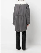 Zadig & Voltaire Kidea Zip-Up Parka Coat - Ardoise Grey