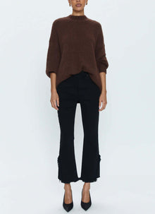 Pistola Lennon Frayed Crop - Blackbird