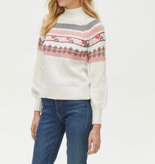 Michael Stars Pernille Print Turtleneck Sweater