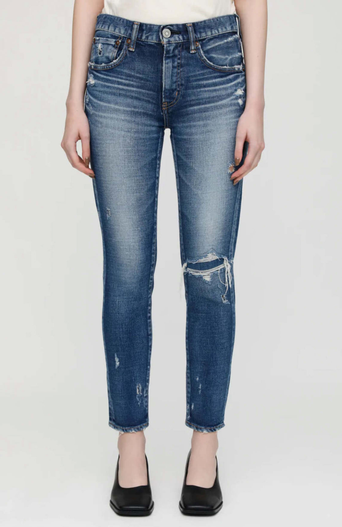 Moussy Vintage Lenwood Skinny Jeans - Blue