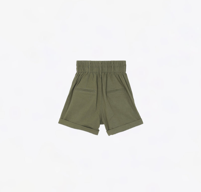 Ragdoll LA High Waisted Shorts - Army Green
