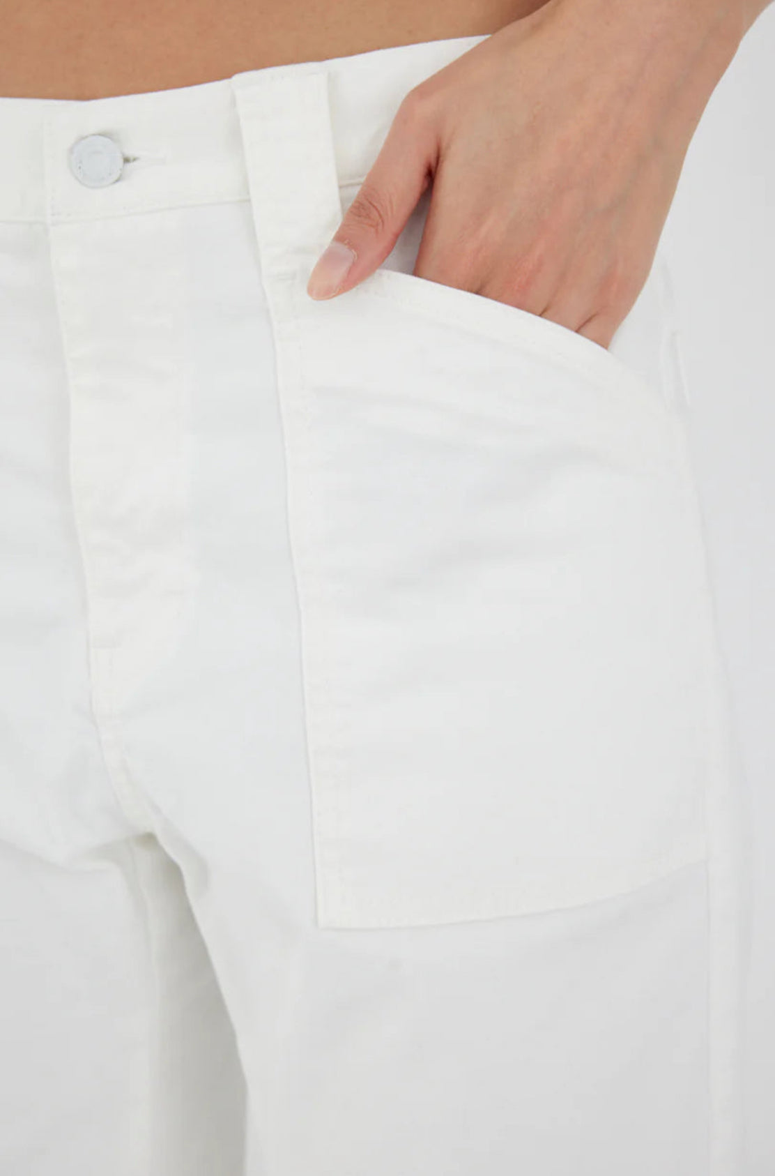 Moussy Vintage Rancho Gusset Cargo Pants - White