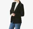 Michael Stars Darby Crushed Velvet Blazer - Black