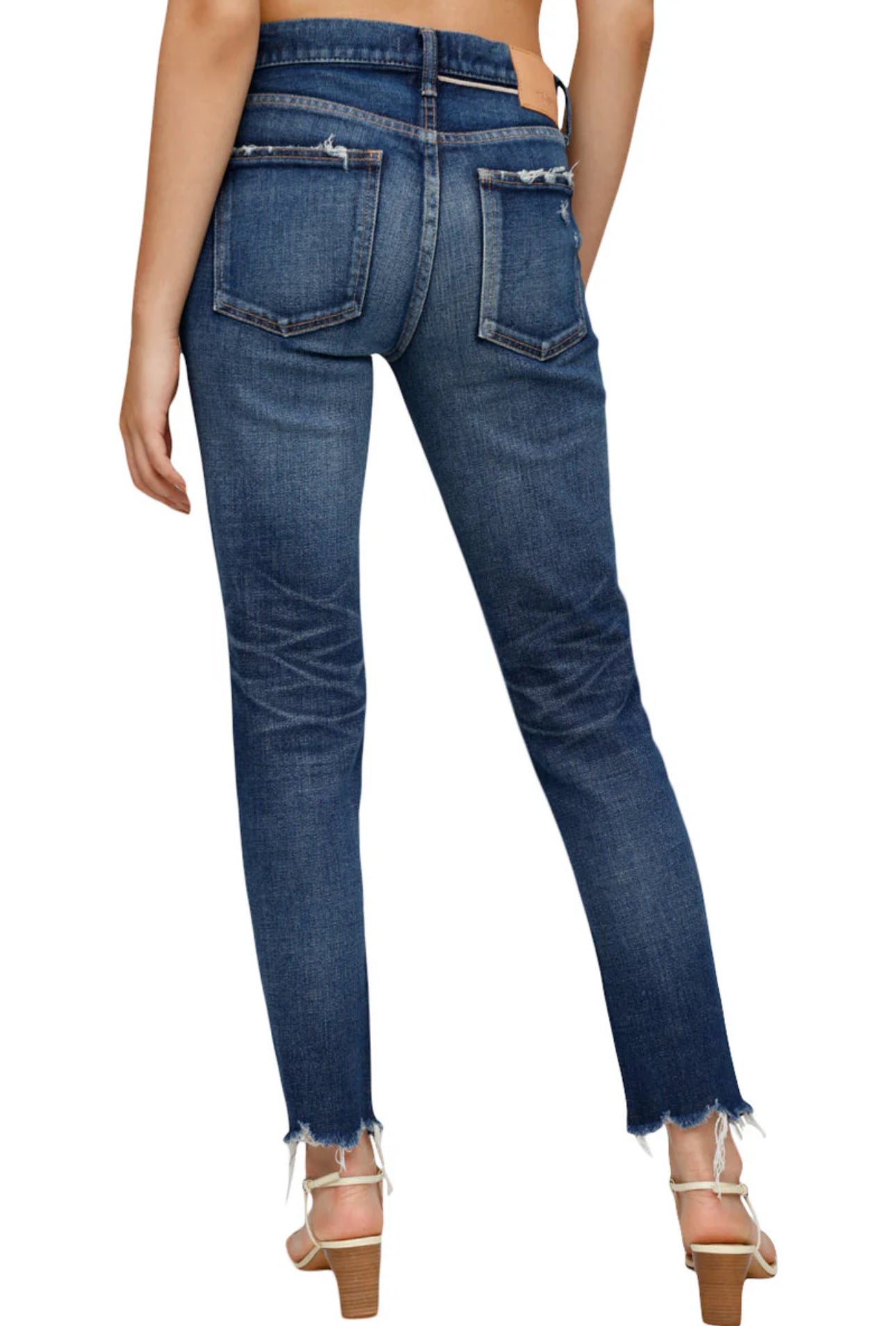 Moussy Vintage Checotah Skinny Jeans - Dark Blue