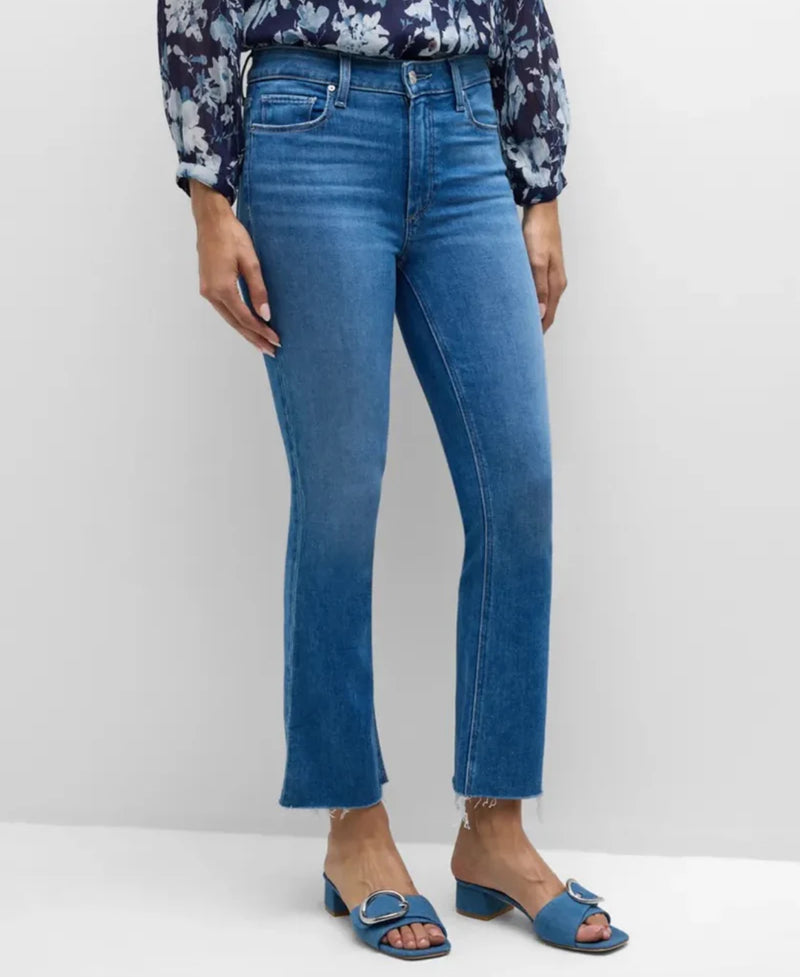Paige Colette Crop Flare W/ Raw Hem - Starlet