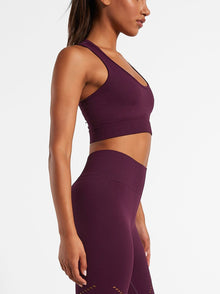 Koral Daisy Seamless Bra - Eggplant