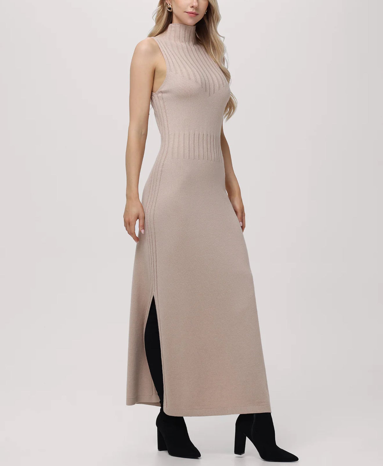 525 Aurora Dress - Light Taupe