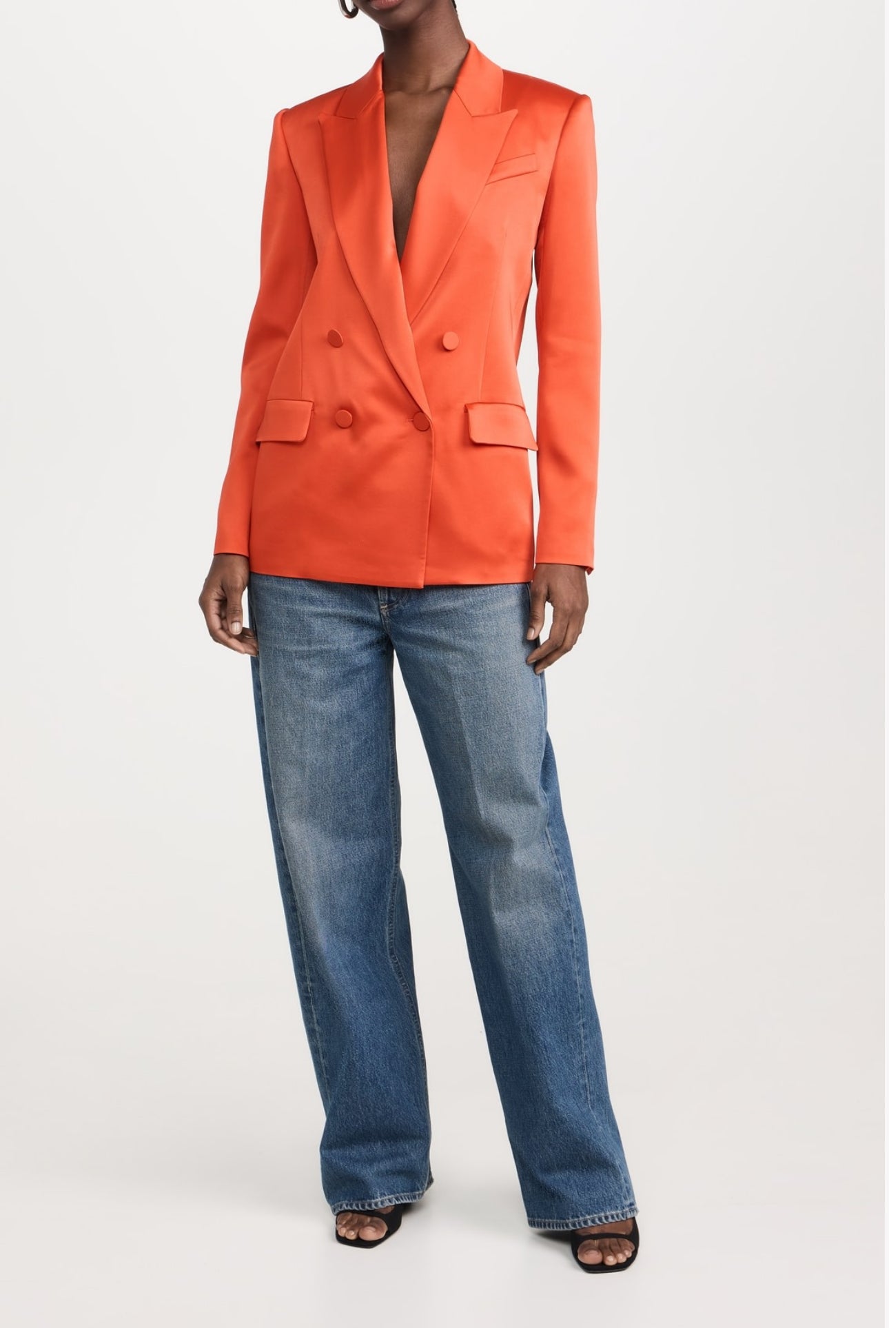 Jonathan Simkhai Flame Norah Blazer - Flame