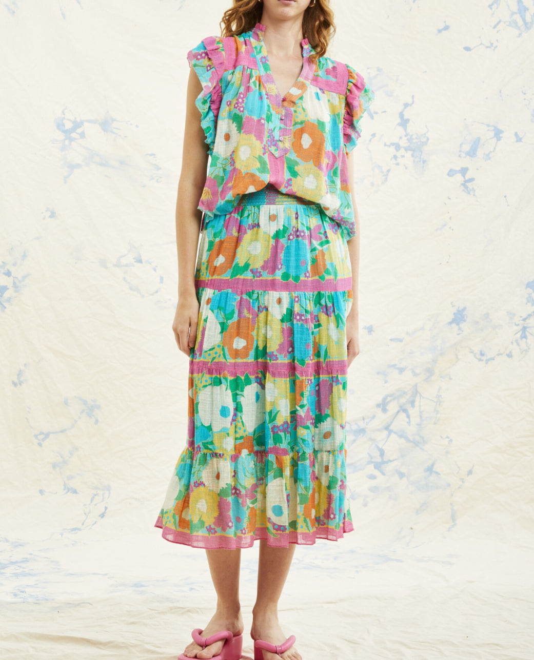 Love The Label Allegra Floral Print Sara Top