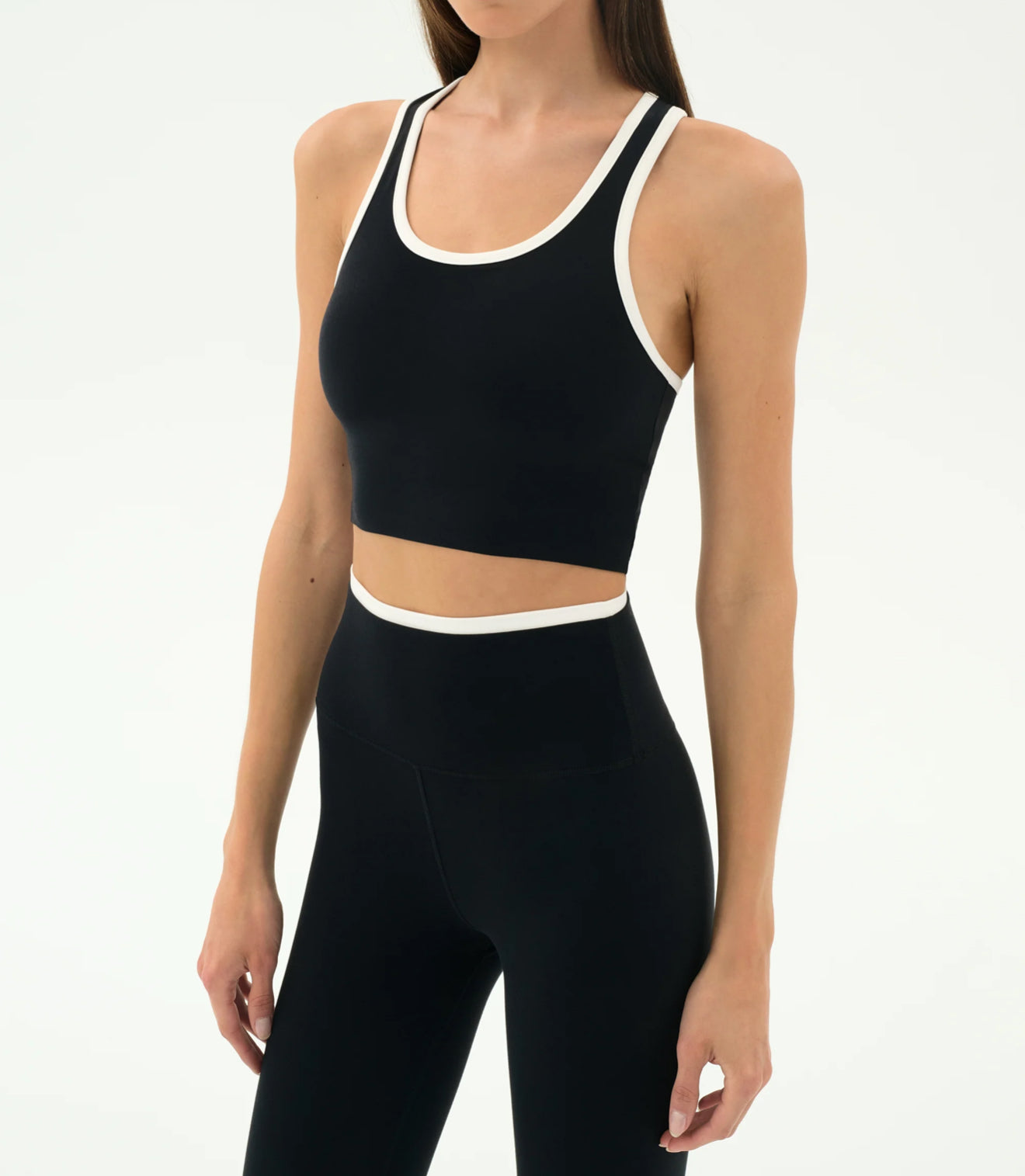 Splits59 Amber Airweight Bralette - Black/White