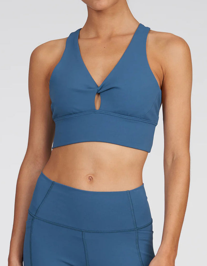 Thrive Société Twist Front Bra - Deep Pacific