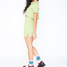 Callahan Knitwear Daisy Polo - Basil