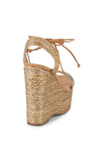 Schutz Aveline Embellished Wedge - Natural Desert