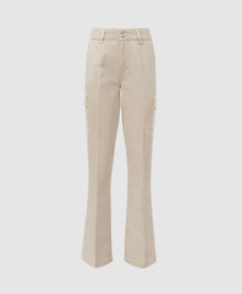 Paige Dion Flare Leg Utility Jeans - Vintage Warm Sand