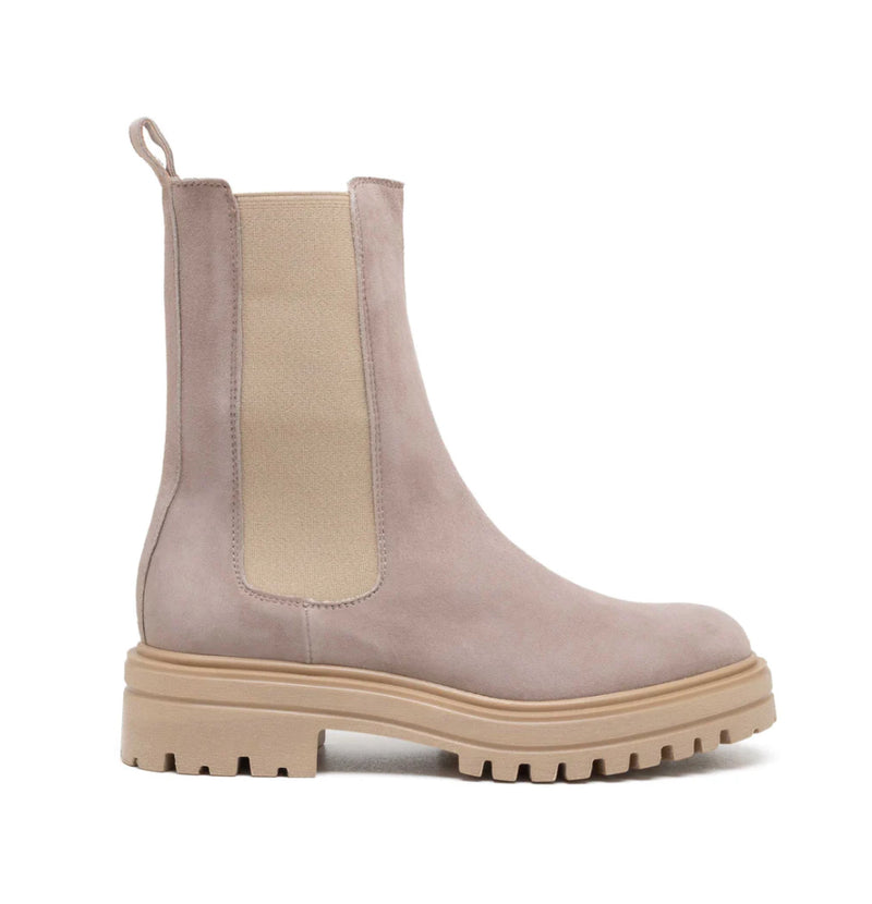 Michele Lopriore Chelsea Boot with Round Toe - Light Beige