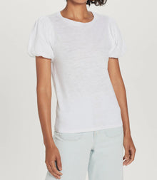 Goldie LeWinter Puff Sleeve Tee - White