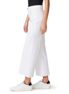 Paige Anessa With Raw Hem Jean - White