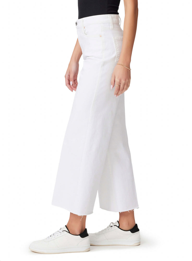 Paige Anessa With Raw Hem Jean - White