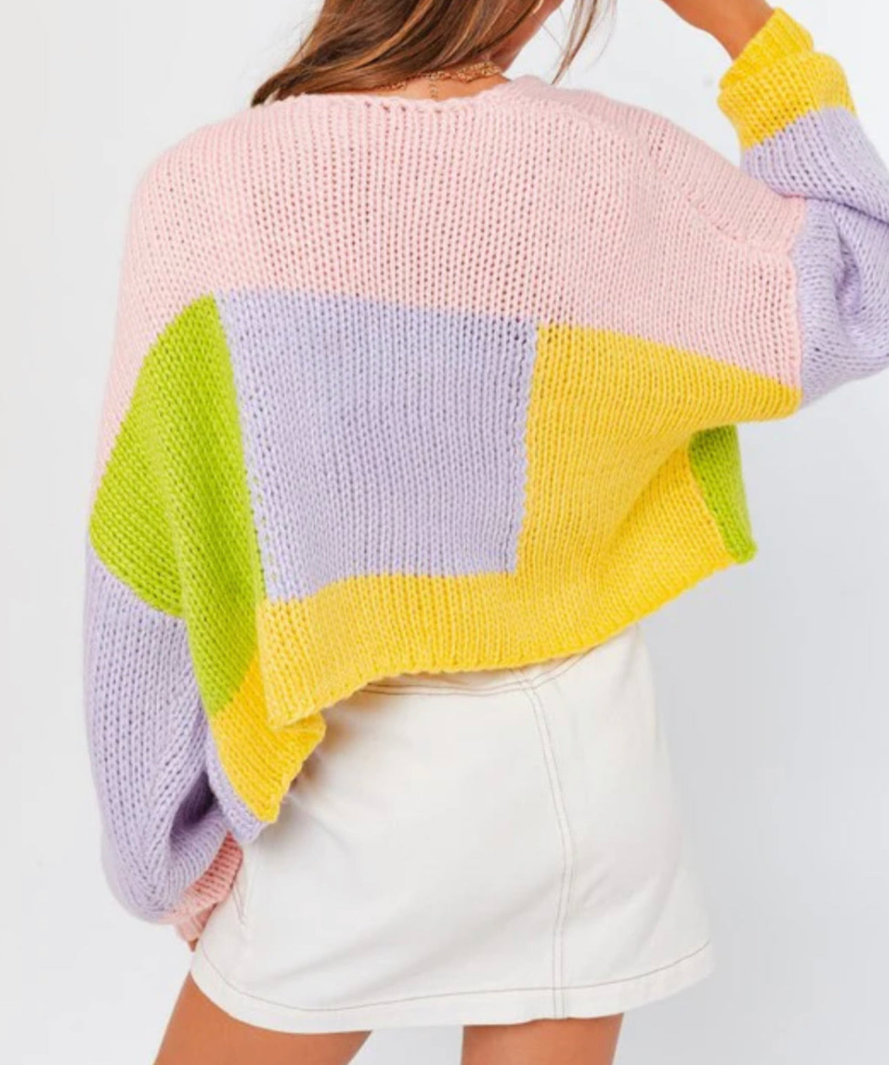 Le Lis COLOR BLOCK SWEATER CARDIGAN