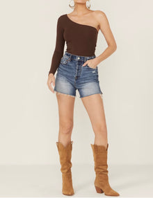 Daze Bottom Line High Rise Vintage Short - True