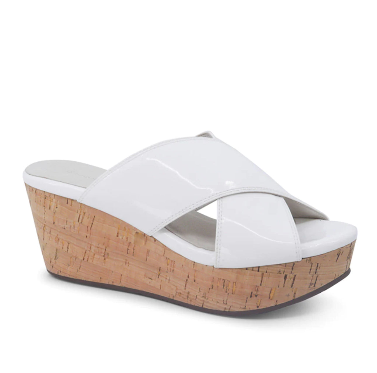 Chocolat Blu Winner Wedge - Patent White