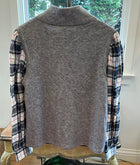 DREW Shelley Dickie Sweater - Grey