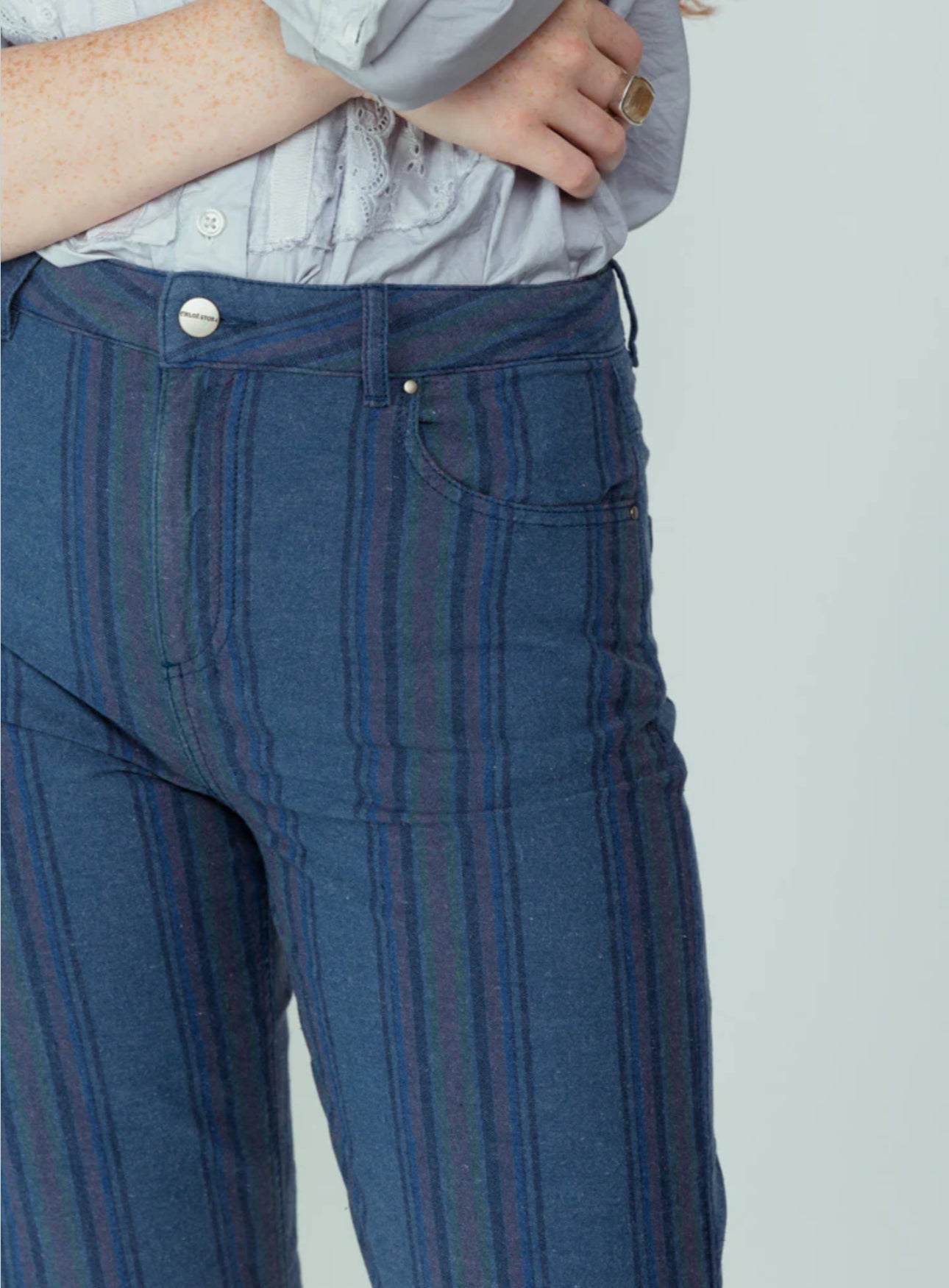 Chloé Stora Ruby Stripe Denim Trouser