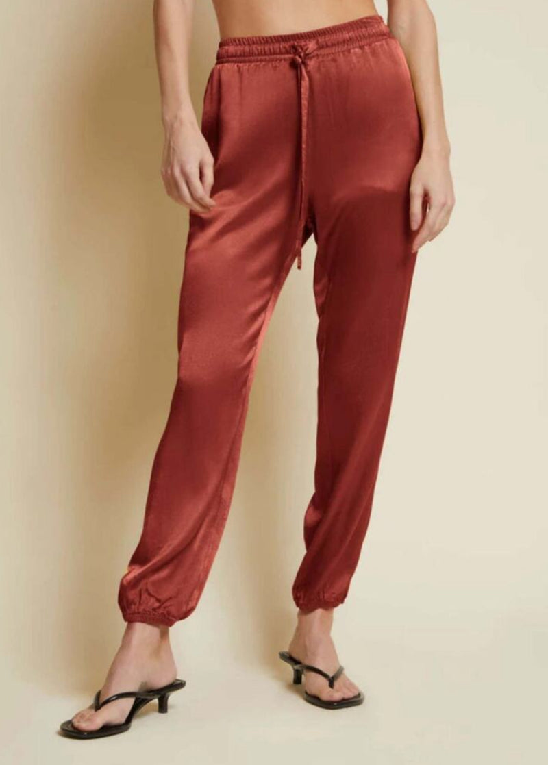 Nation Ltd Del Rey Sateen Pants - Rust