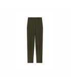 Theory Wool Tapered Pants - Hunter Green Melange