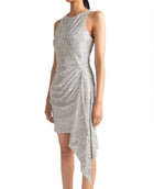 Shoshanna Banks Shimmering Dress - Silver