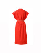 Emily Lovelock Adley Dress - Flame Scarlet